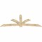 Ekena Millwork Davenport Rough Sawn Timber Gable Bracket, Douglas Fir, 96"W x 40"H x 2"D x 6"F, 10/12 Pitch GBW096X40X0206DAV00RDF - alternate 3